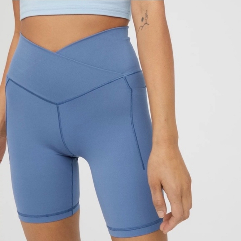 NWT Aerie Real Me Xtra Crossover Hi Waist Bike Shorts